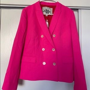 Double-breasted pink blazer, new with tags